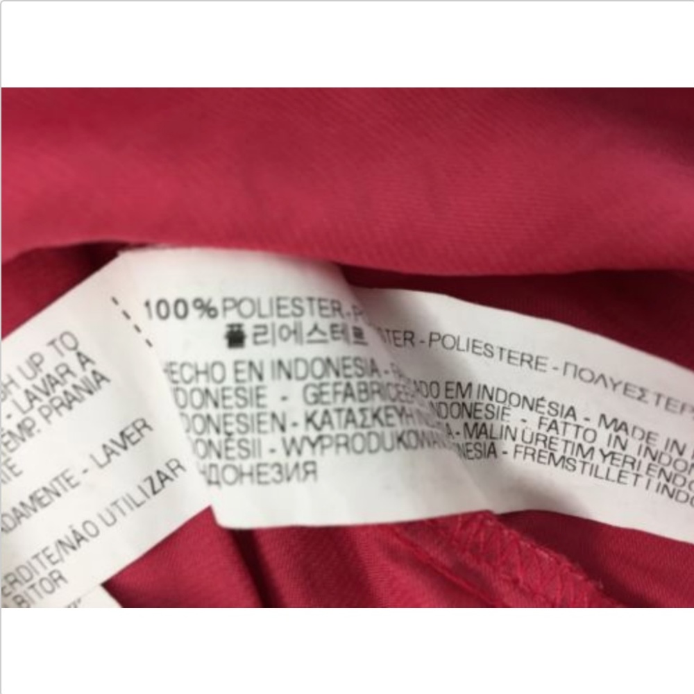 Zara Basic Red Back Button Blouse Top Size Large - image 8